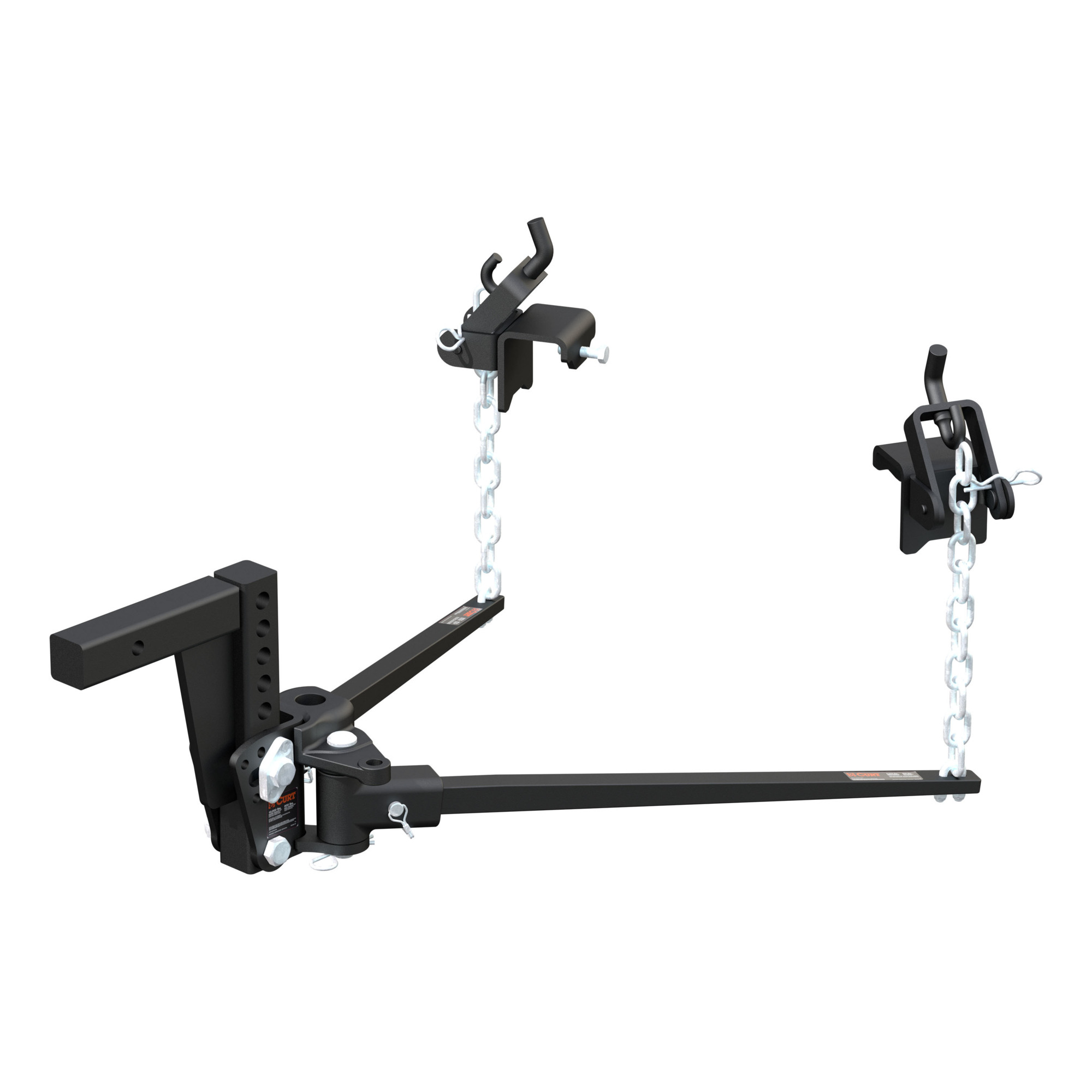 Curt Manufacturing Deep Drop Trunnion Bar Weight Distribution Hitch, Carbon Steel, 10,000lb. Max Capacity, Model# 17352